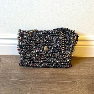 Kurt Geiger Kensington Tweed Bag, Blue